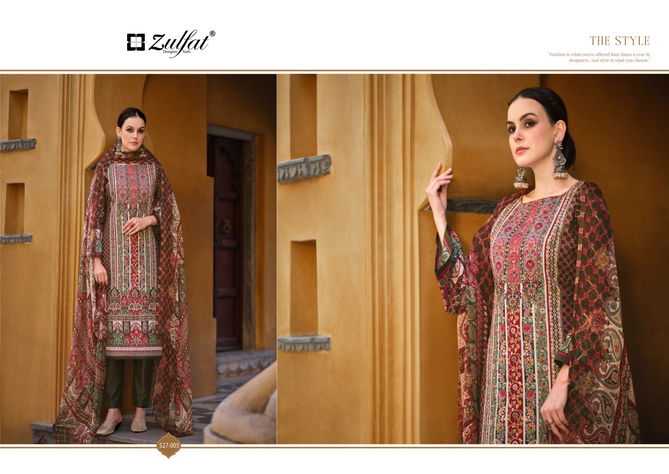 Sabira By Zulfat 527-001 To 008 Printed Cotton Dress Material Wholesale Price In Surat